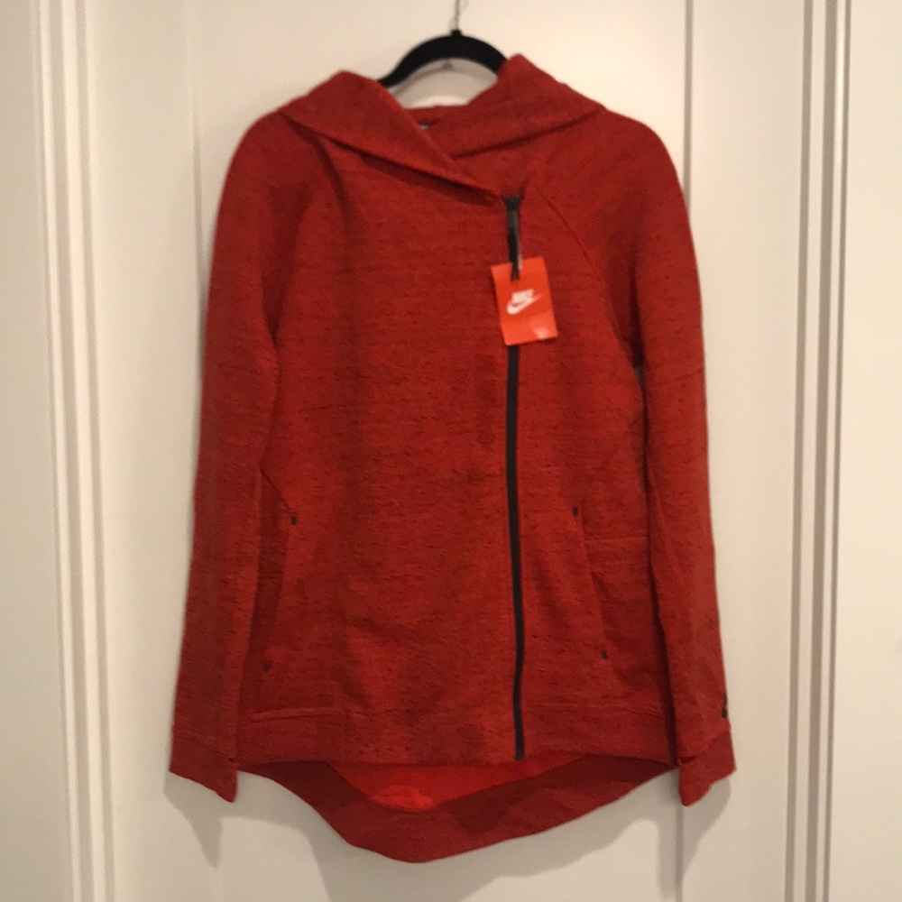 Nike Asymmetrical Front Zip Hi-Lo Tech Fleece